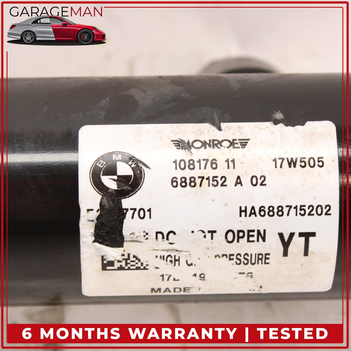 2018-2024 BMW X3 G01 AWD 3.0L Rear Shock Strut Absorber 6887152 OEM