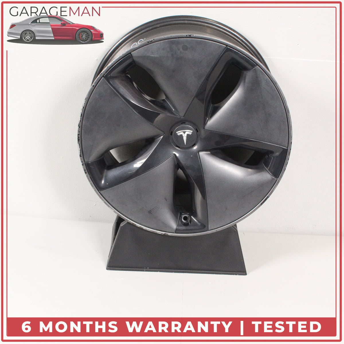 2017-2023 Tesla Model 3 Alloy Wheel Rim w/ Aerocover 18x8.5J ET40 104422100G OEM