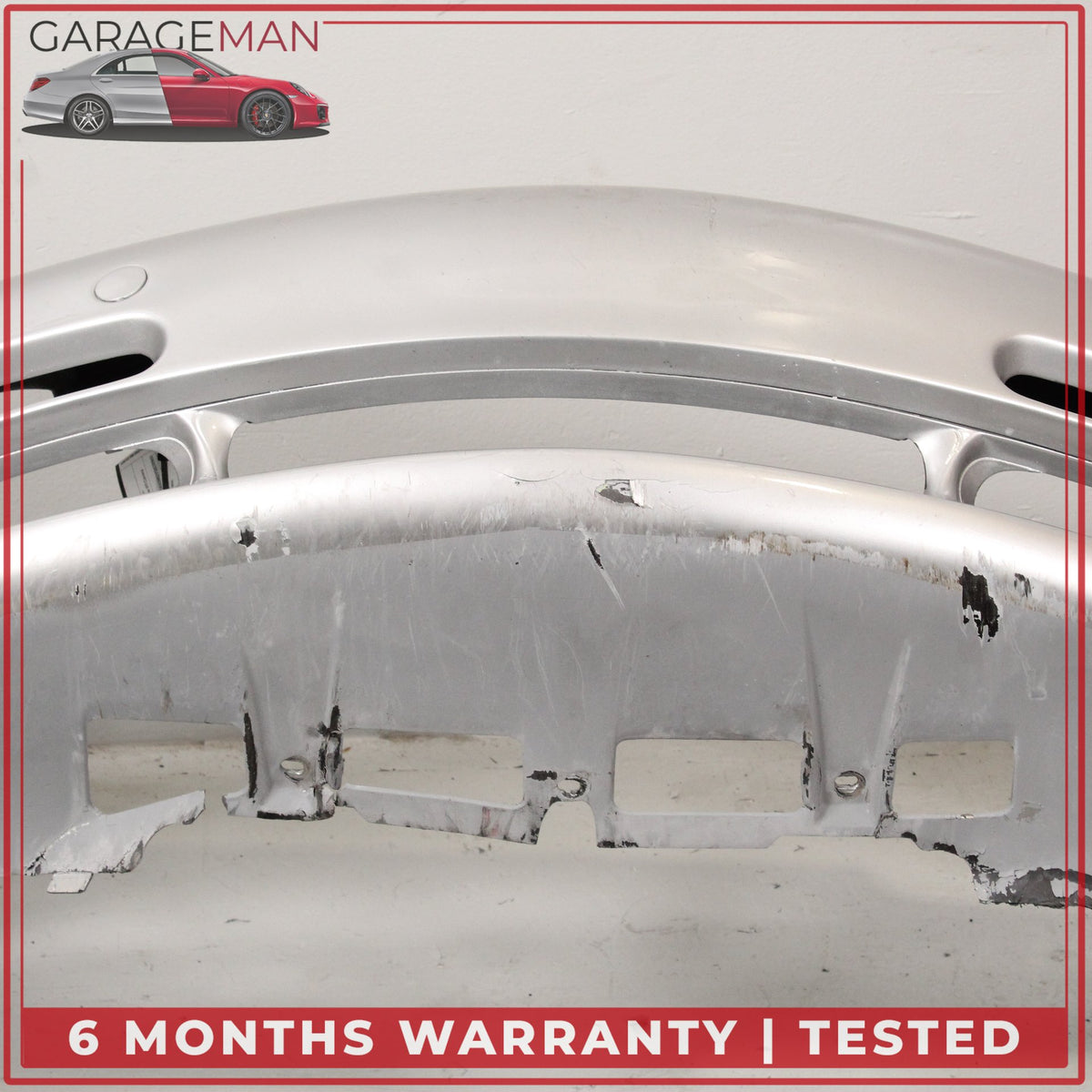 1999-2001 Porsche 911 Carrera 996 Front Bumper Cover Arctic Silver Metallic OEM