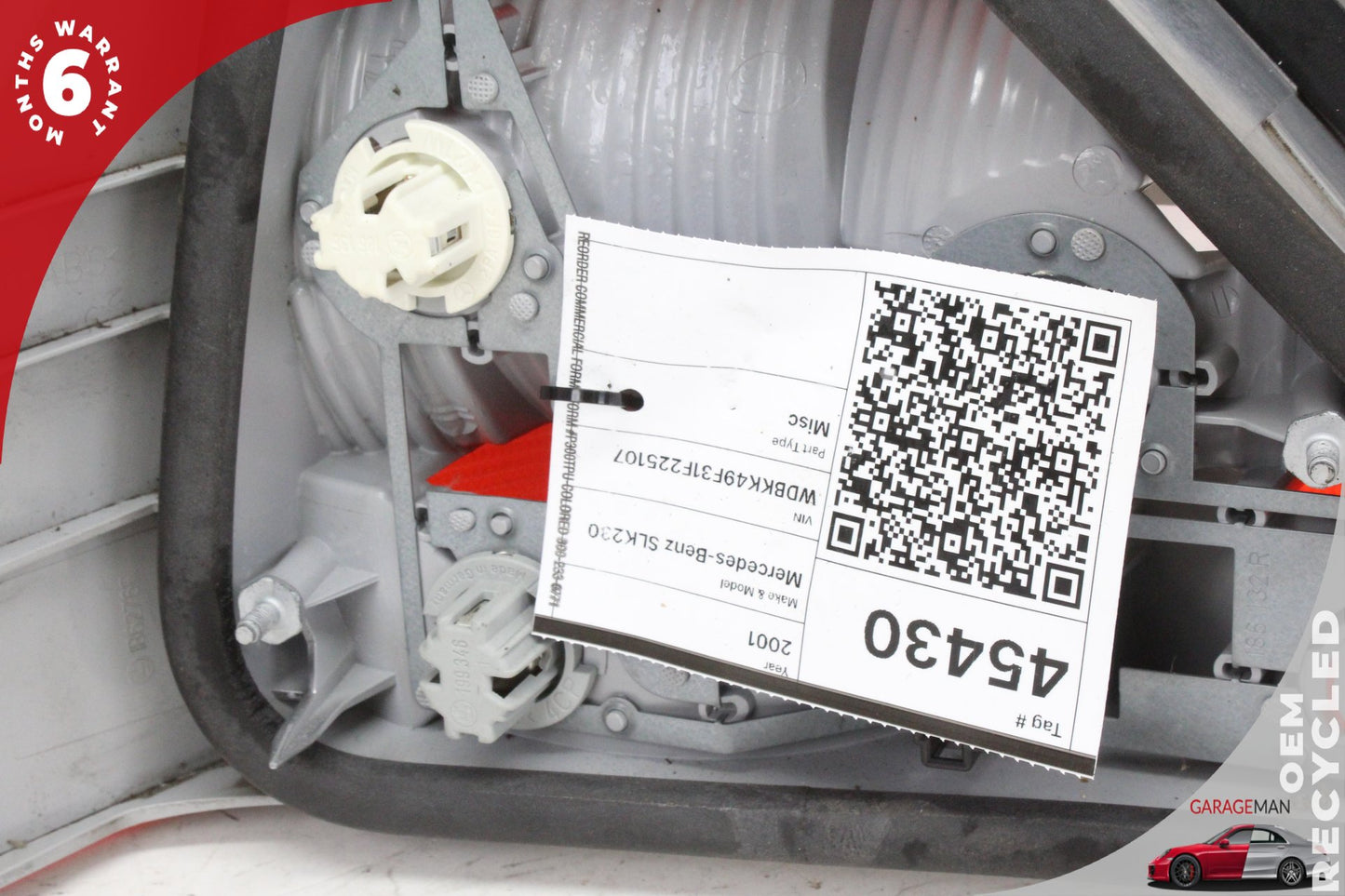 2001-2004 Mercedes-Benz SLK230 R170 Convertible Rear Right Side Tail Light Lamp 1708201864 OEM