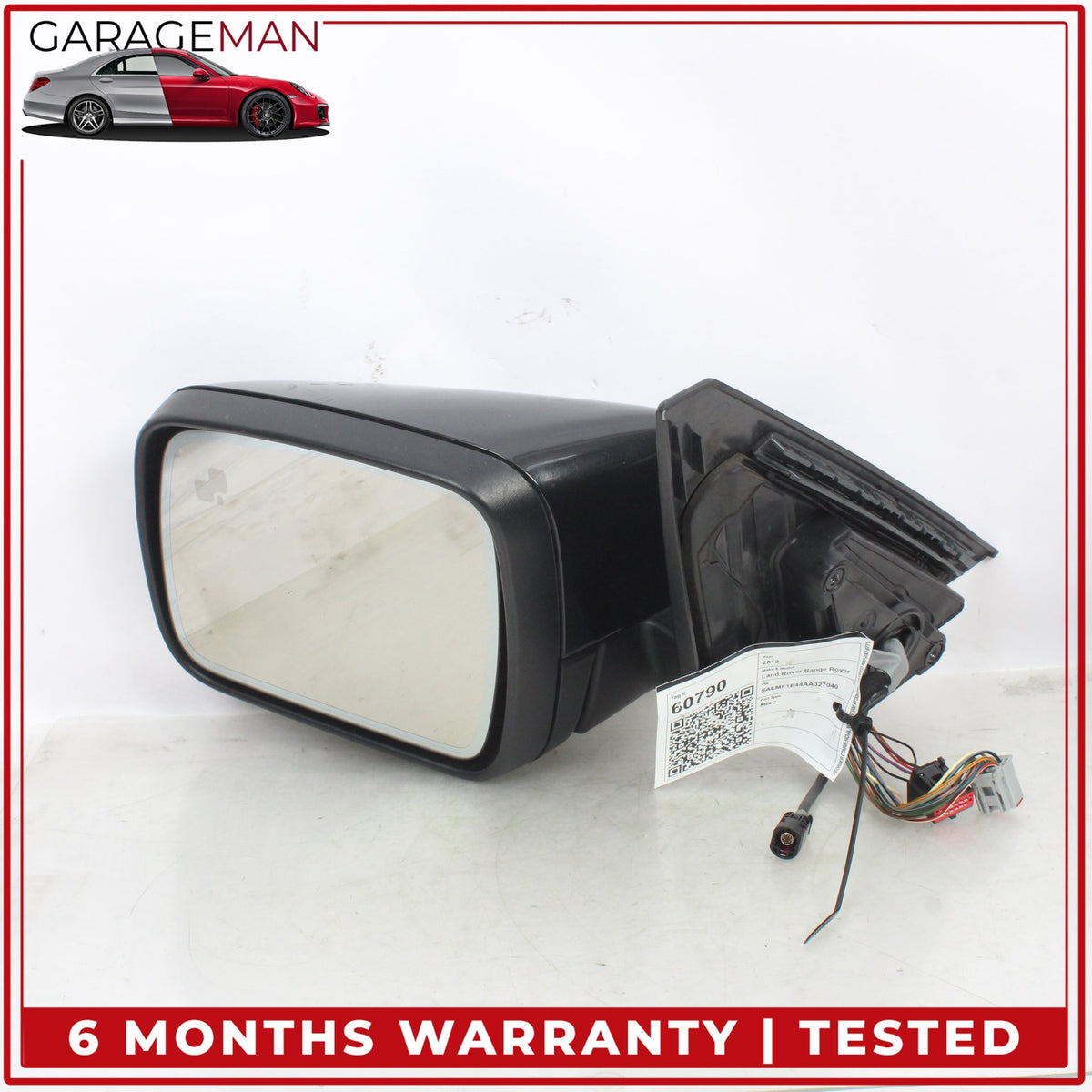 2010-2012 Range Rover L322 Left Door Rear View Mirror w/ Blind Spot & Camera OEM