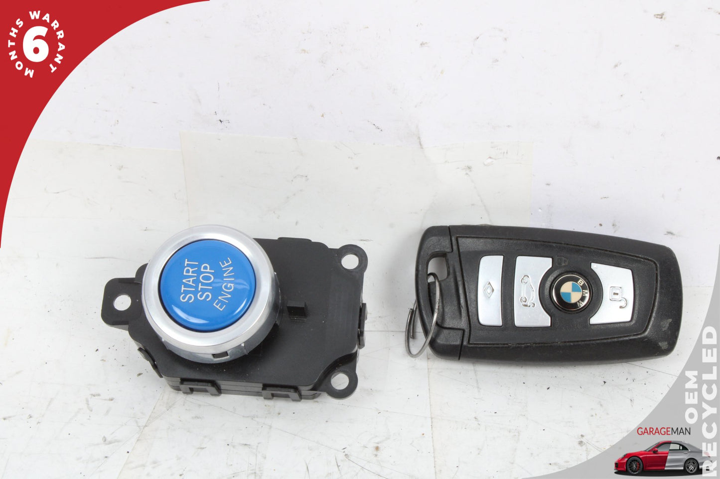 2011-2016 BMW 528i F10 Engine Start Stop Switch w/ Key Fob 9229563 OEM