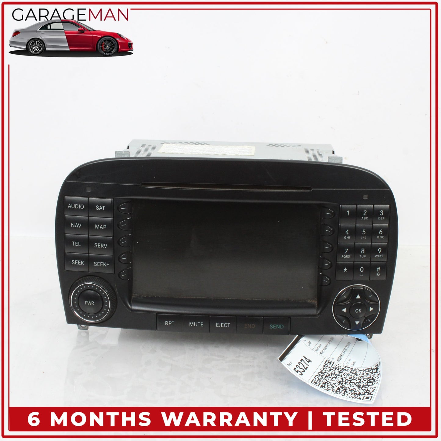 2005-2008 Mercedes R230 SL500 Command Head Unit Radio Navigation CD Player OEM