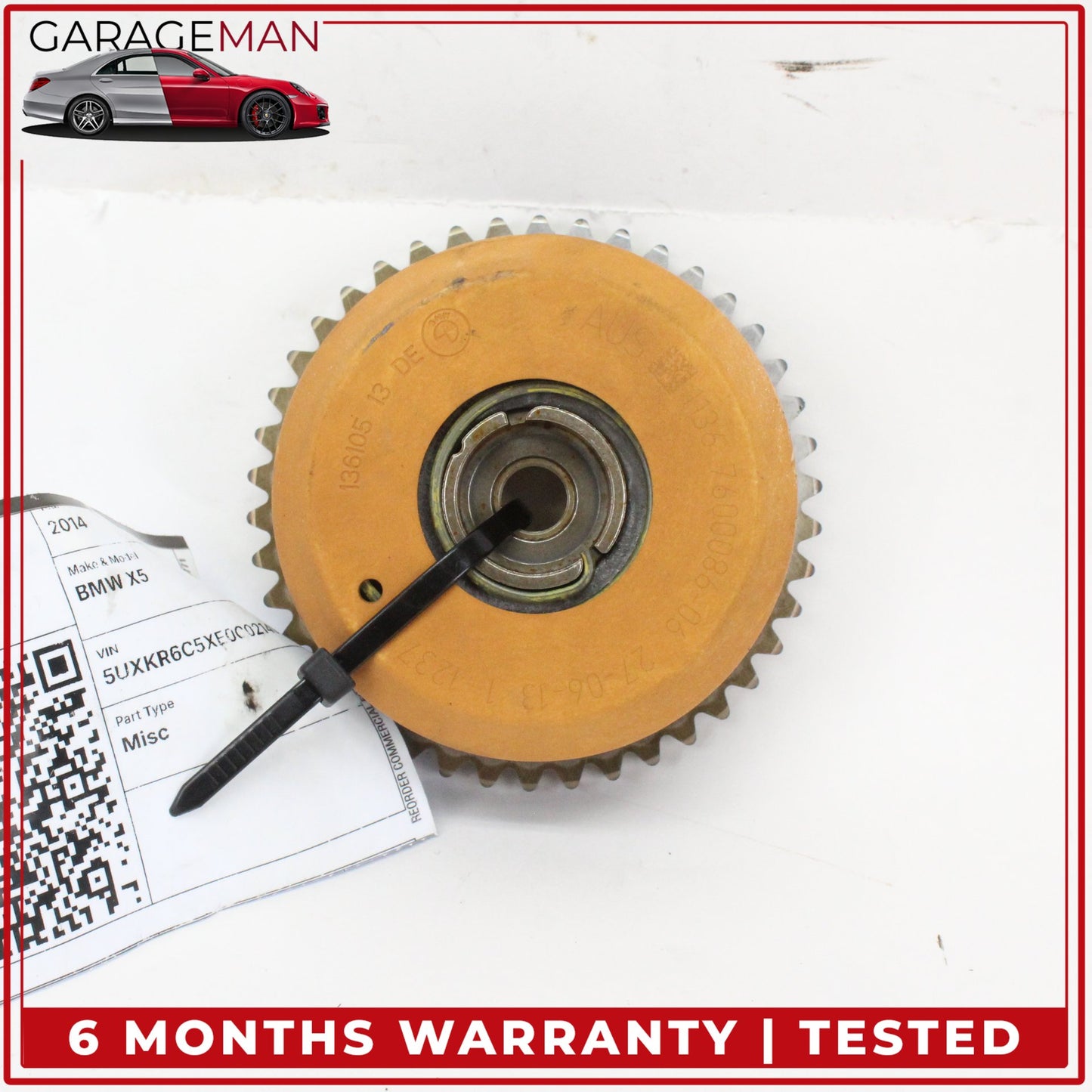 2014-2019 BMW X5 X6 F15 4.4L Engine Exhaust Camshaft Timing Gear 7600086 OEM