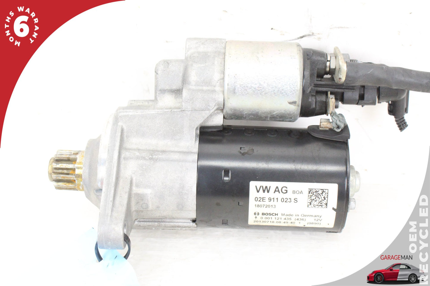 2008-2015 Audi TT 8J Engine Motor Starter 02E911023S OEM