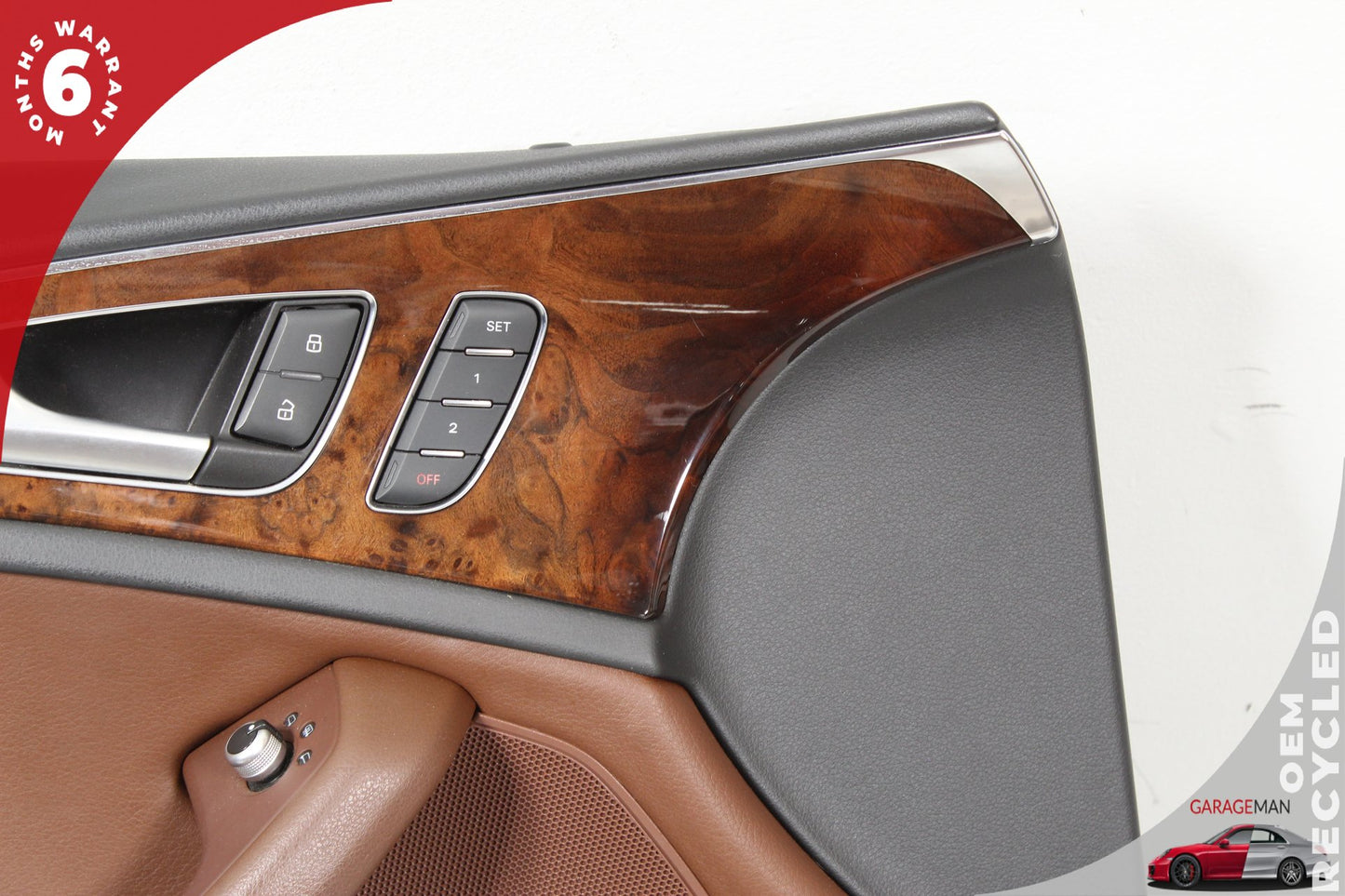 2012-2018 Audi A6 S6 Front Left Side Interior Door Panel Brown 4G1867021 OEM