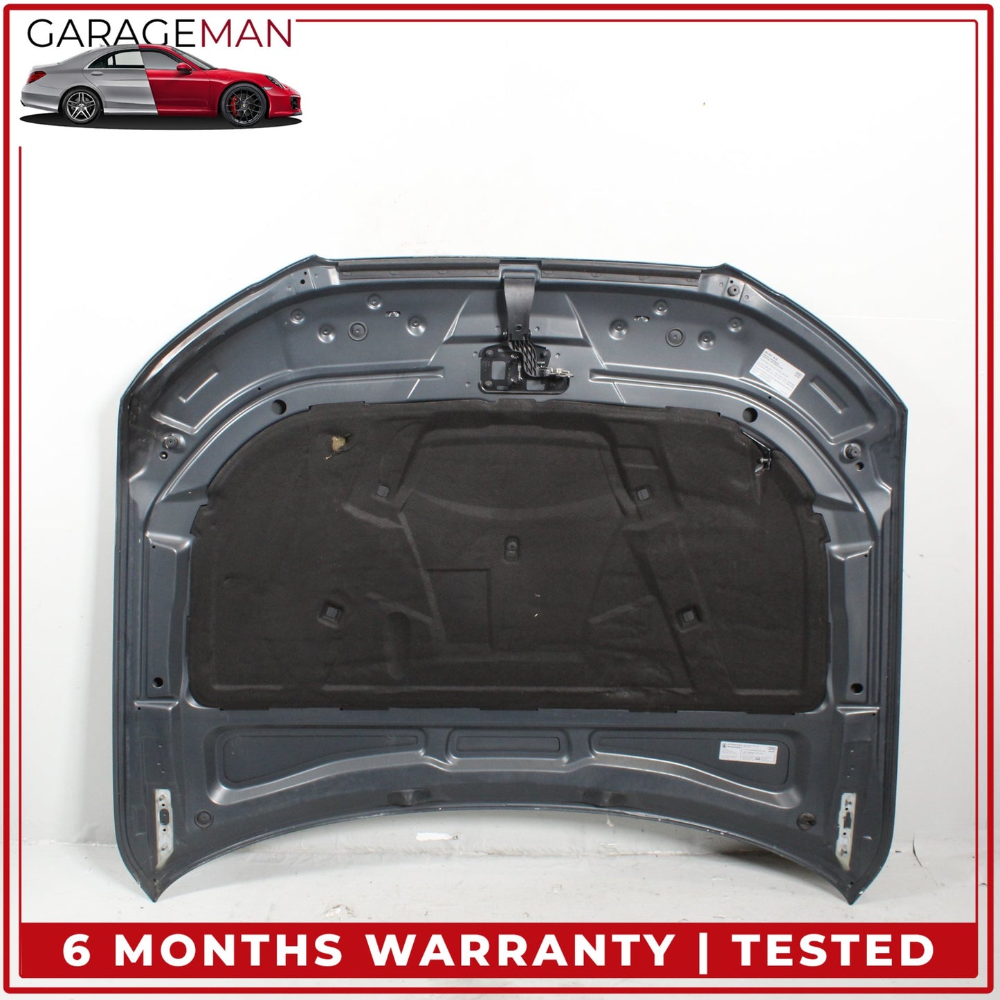 2009-2012 Audi A4 S4 Front Hood Bonnet Panel Meteor Gray Pearl 8K0823029D OEM