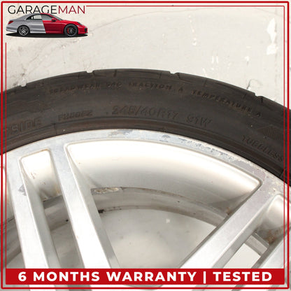 2008-2014 Mercedes W204 Rear Wheel Rim w/ Tire 8.5Jx17H2 ET58 2044014602 OEM