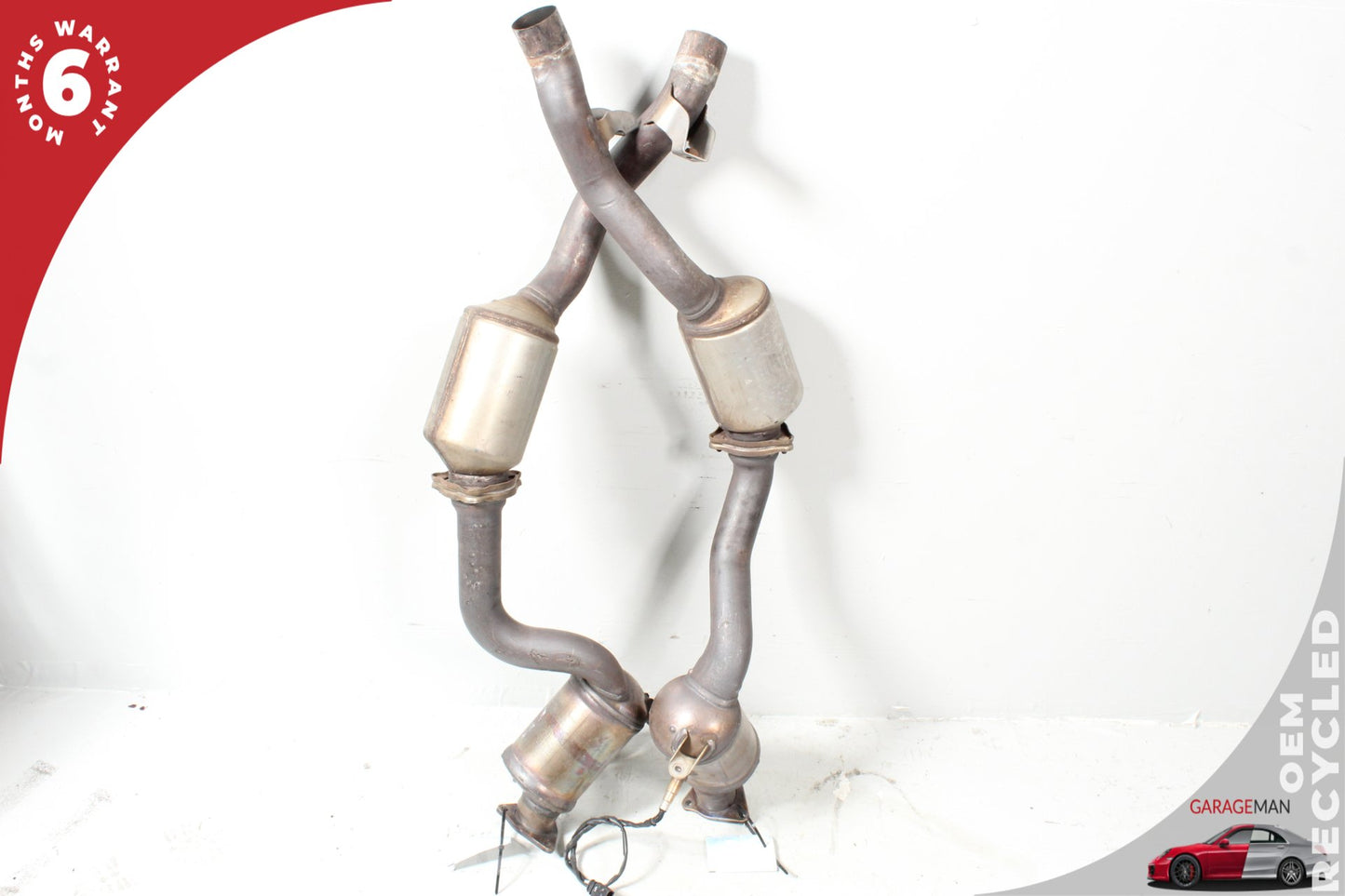2011-2014 Porsche Cayenne 958 S Hybrid SUV Front & Rear Exhaust Downpipe Set OEM