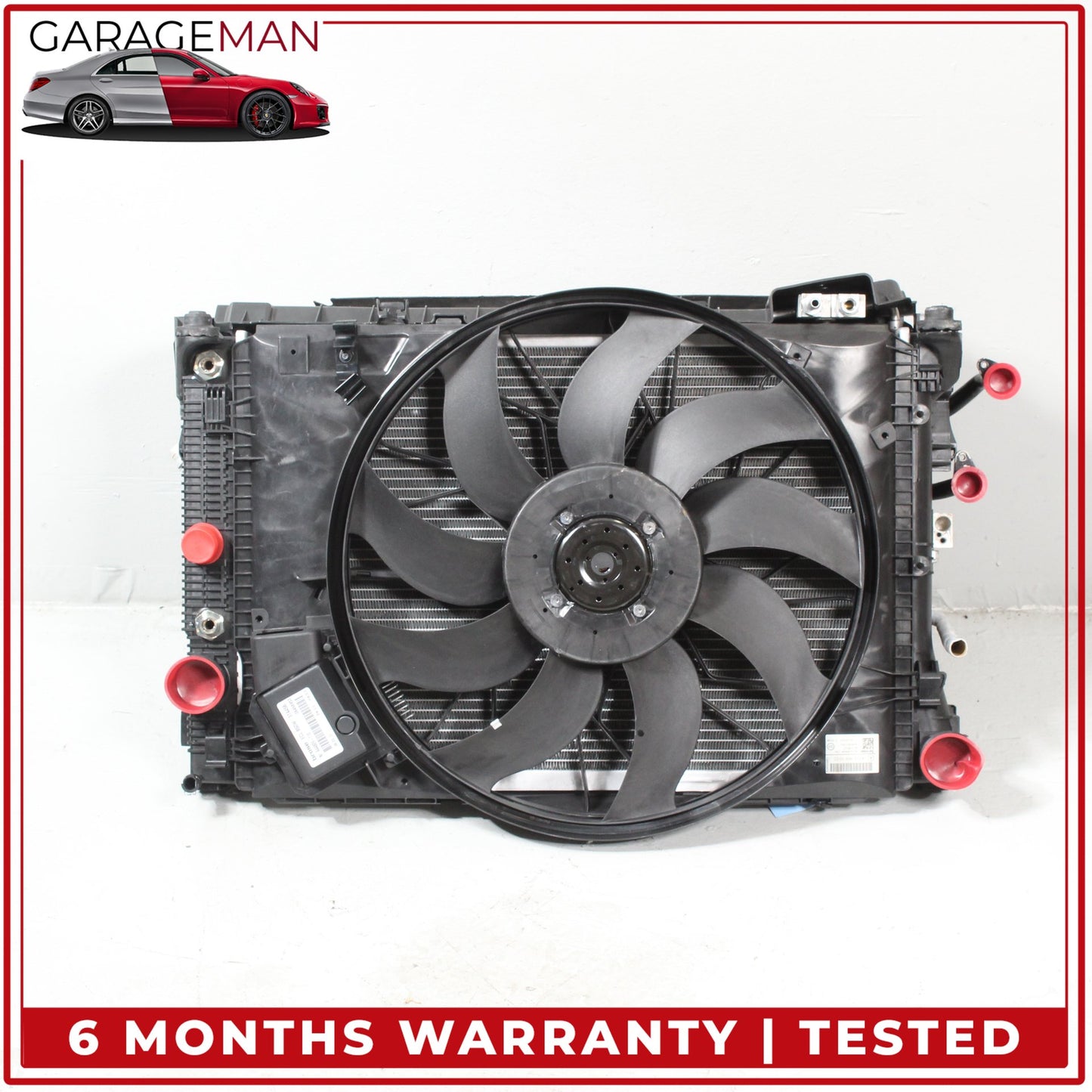 2012-2018 Mercedes W218 CLS550 Engine Radiator Cooling Fan Motor Assembly OEM