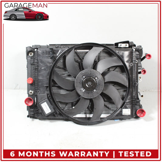 2012-2018 Mercedes W218 CLS550 Engine Radiator Cooling Fan Motor Assembly OEM
