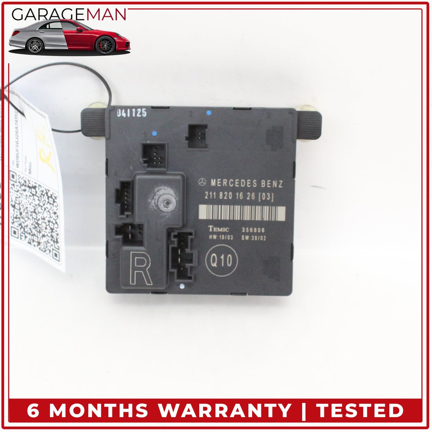 2003-2006 Mercedes-Benz E350 W211 Sedan Right Rear Door Control Module 2118201626 OEM