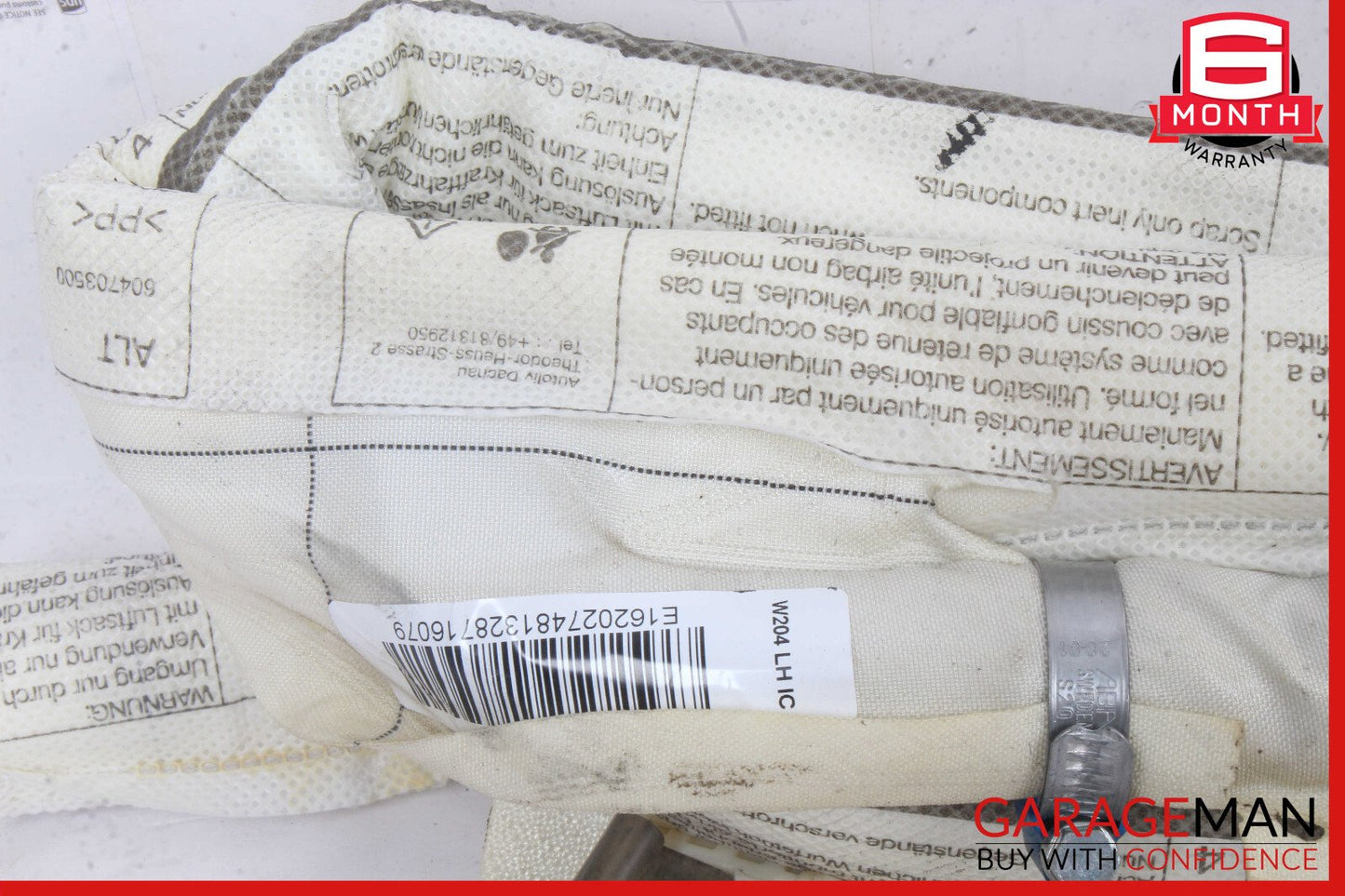 08-14 Mercedes W204 C250 Sedan Left Side Roof Curtain Airbag Air Bag OEM
