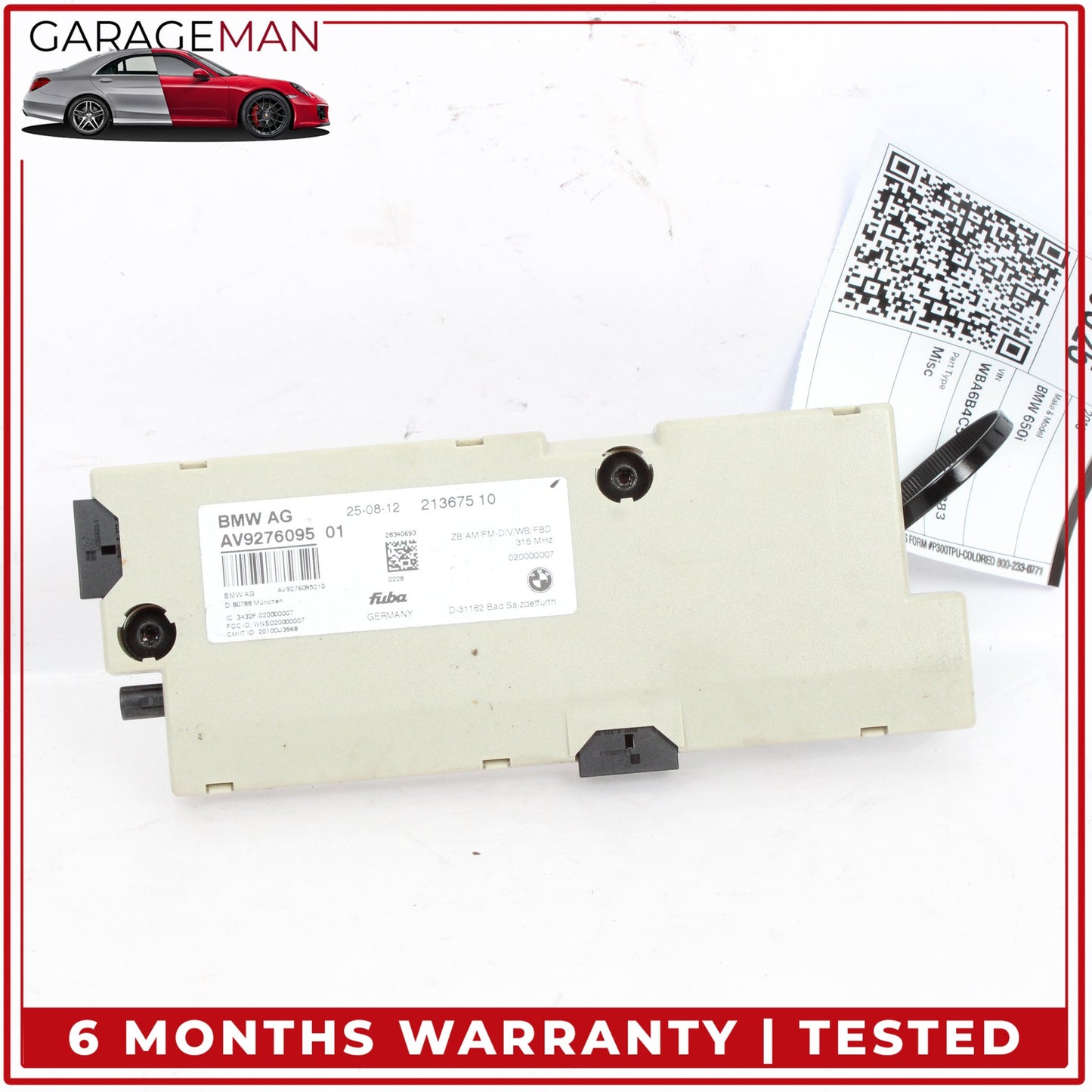 2012-2019 BMW 650i 640i F06 Antenna Amplifier AMP Booster Module 213675 OEM