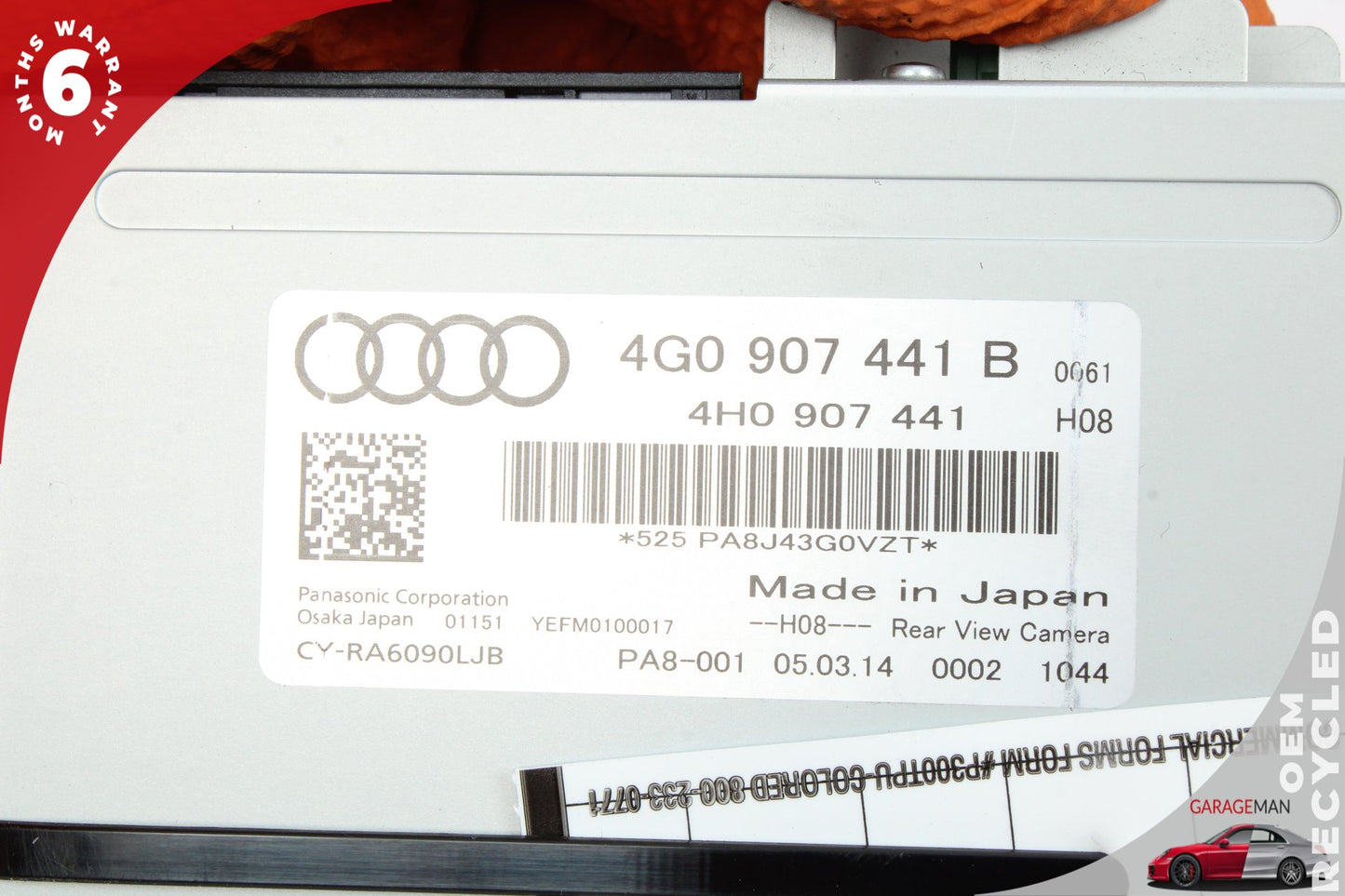 2012-2018 Audi A6 A7 Rear Trunk Camera Control Module Unit 4G0907441B OEM