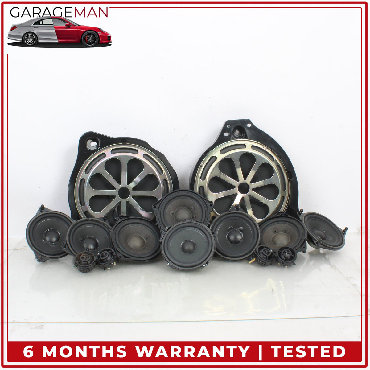 2014-2023 Mercedes W213 E300 C300 Front and Rear Audio Sound Speakers Set OEM