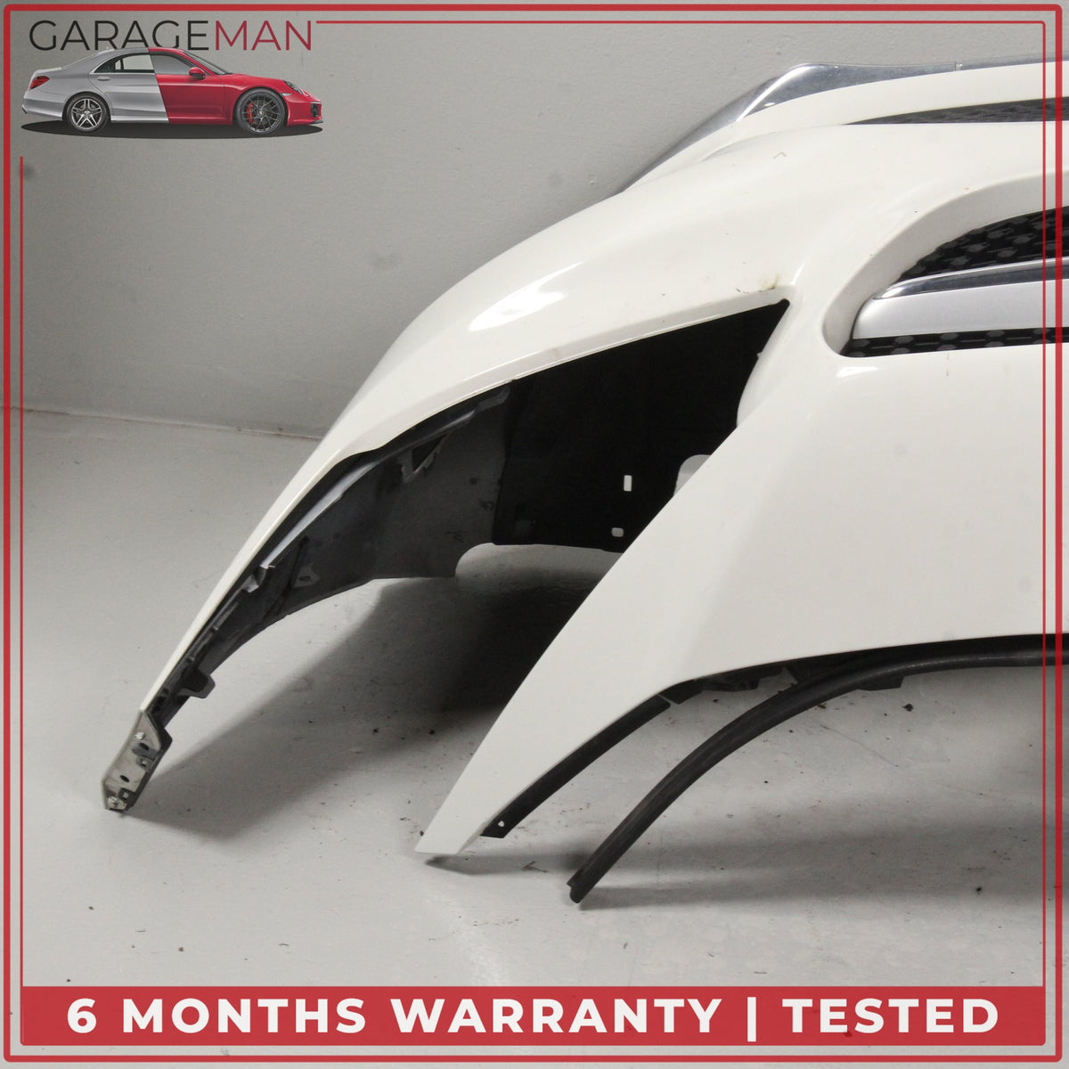 2017-2019 Mercedes C117 CLA250 Sedan Front Bumper Cover Calcite White OEM