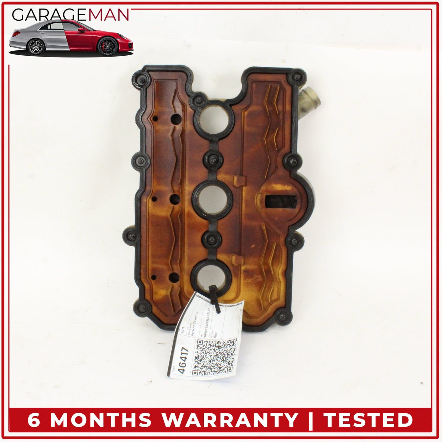 2011-2018 Porsche Cayenne 958 Left Side Engine Cylinder Head Valve Cover OEM