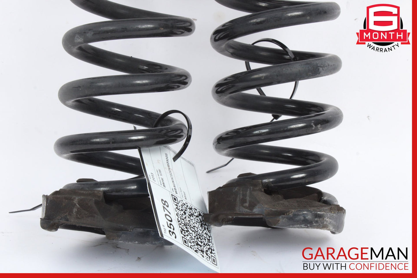 2008-2013 BMW 128i 135i Rear Left and Right Side Coil Spring Set 6784685 OEM