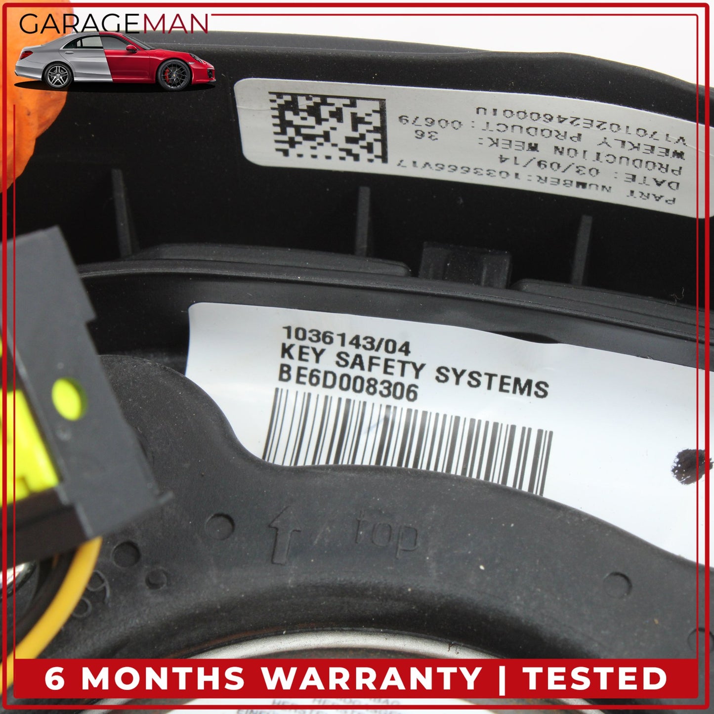 2014-2021 BMW i3 I01 Front Left Side Steering Wheel Airbag 33687036401 OEM