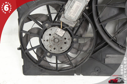 2003-2010 Porsche Cayenne 957 Radiator Dual Cooling Fan Motor Assembly OEM