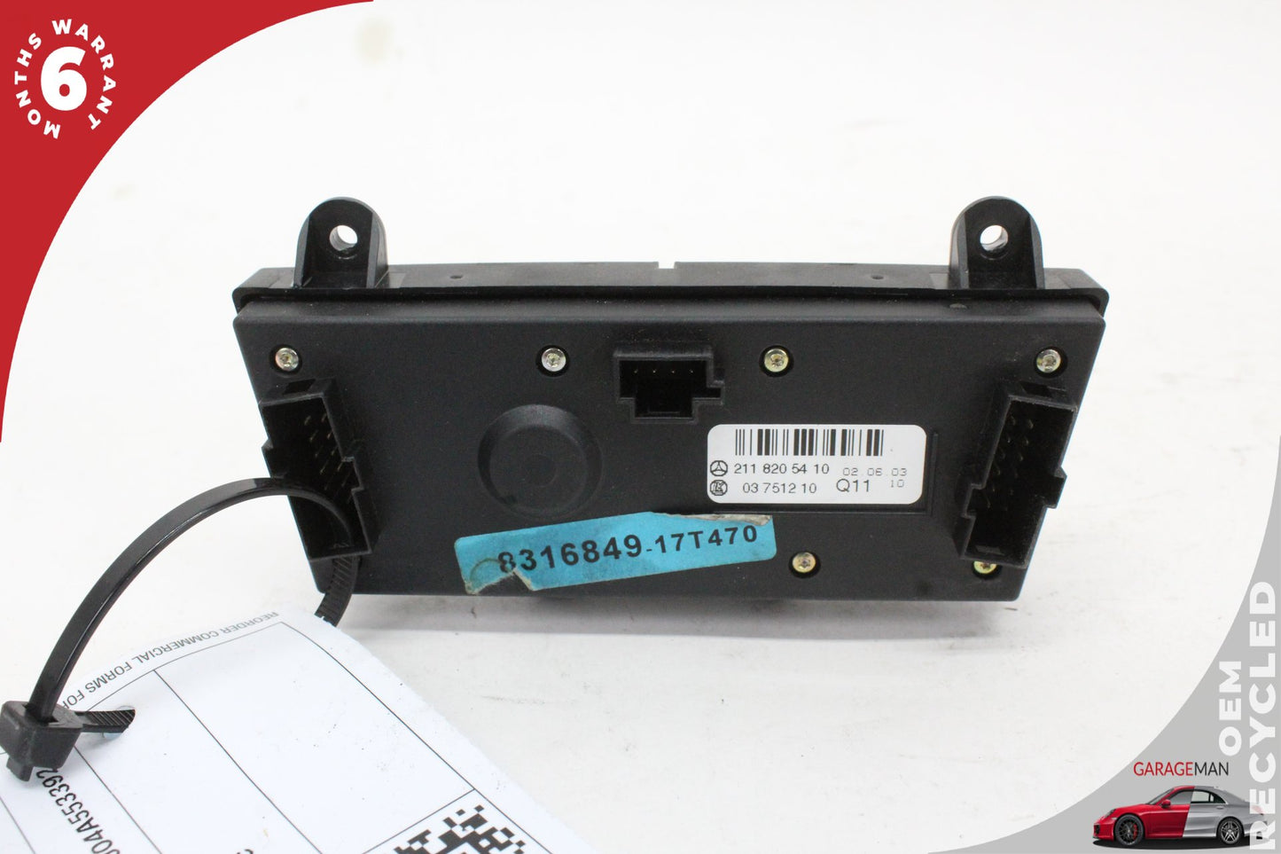 2003-2009 Mercedes W211 E500 CLS550 Air Suspension Control Switch 2118205410 OEM