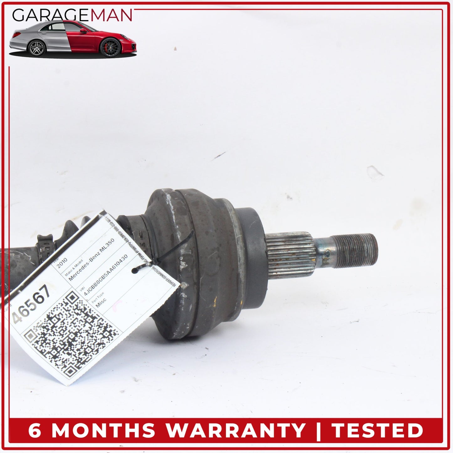 2006-2012 Mercedes W164 ML350 Rear Left or Right Side CV Axle Drive Shaft OEM