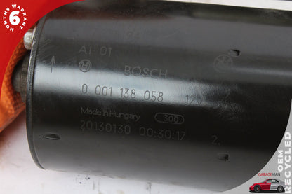 2012-2016 BMW X1 E84 Z4 2.0L Engine Starter Motor Bosch 0001138058 OEM