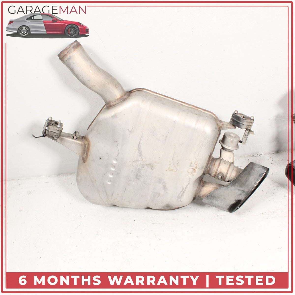 2012-2019 BMW 650i Rear Left and Right Side Exhaust Muffler w/ Tip Set of 2 OEM