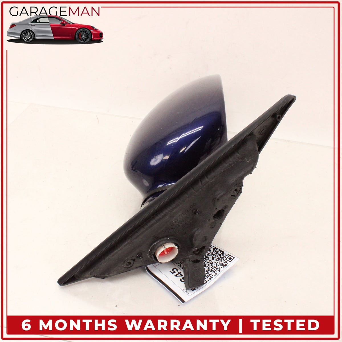 1999-2005 Porsche 911 Carrera 996 Right Door Rear View Mirror Blue Metallic OEM