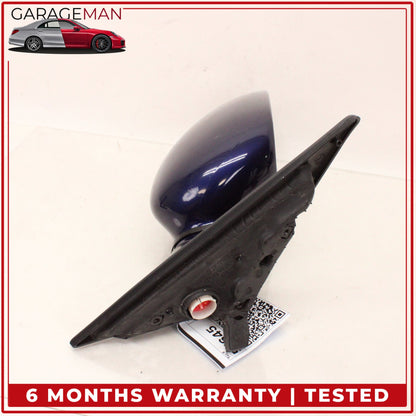 1999-2005 Porsche 911 Carrera 996 Right Door Rear View Mirror Blue Metallic OEM