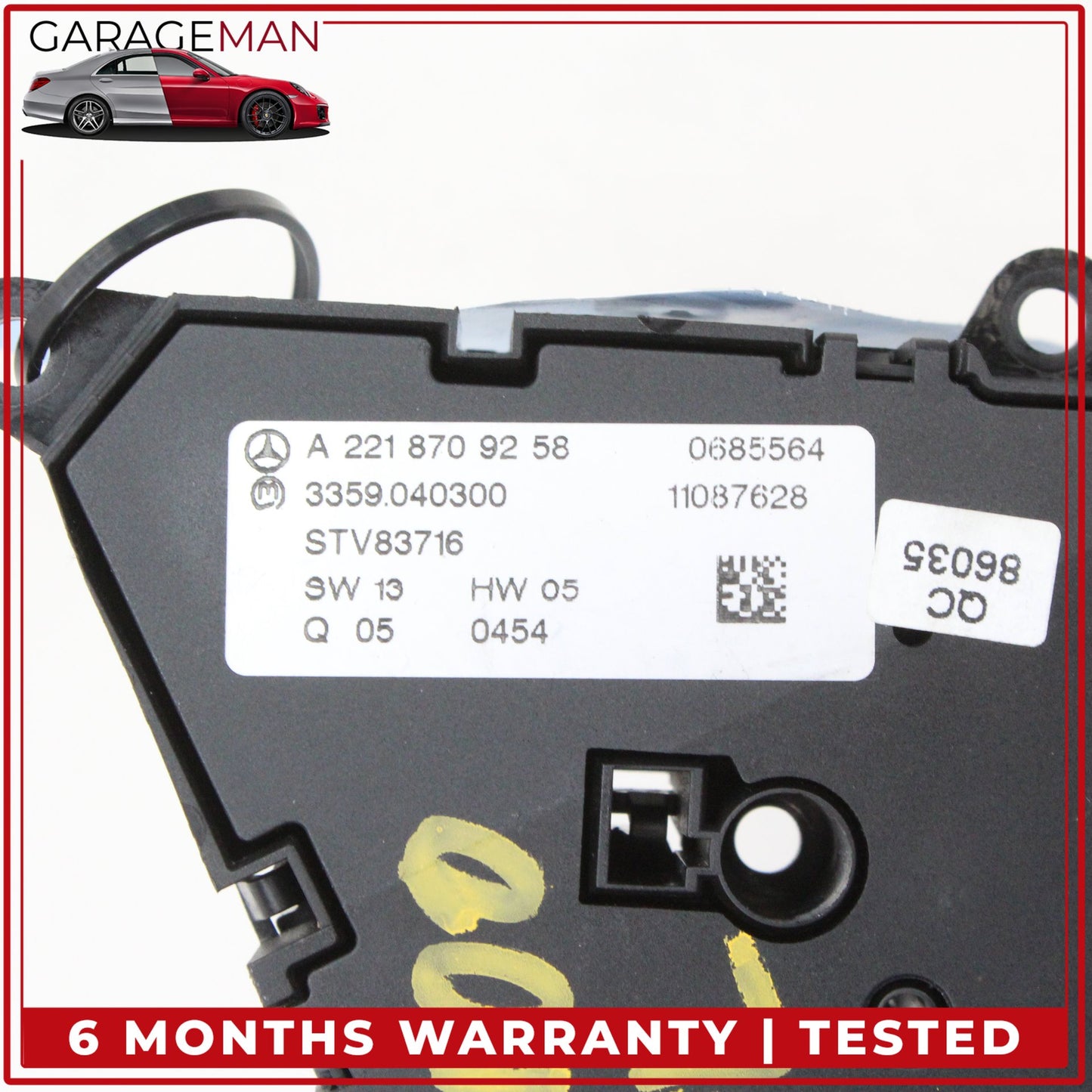 2007-2014 Mercedes-Benz S400 S-Class W221 Sedan Front Left Seat Control Memory Switch 2218709258 OEM