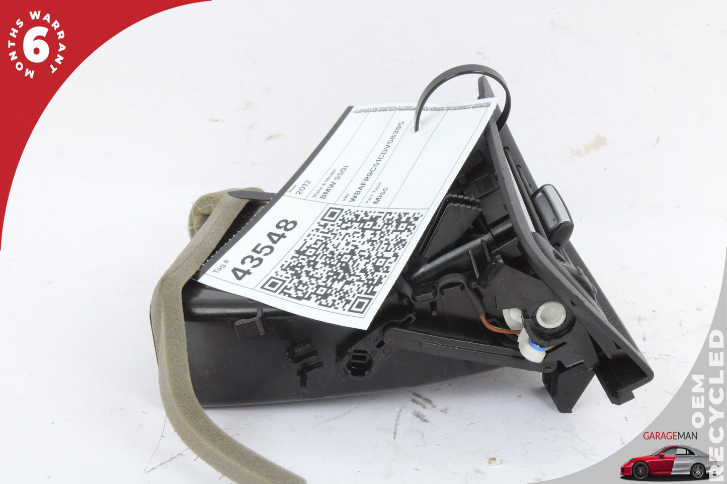 2011-2013 BMW F10 550i 528i 535i Front Left Dash AC A/C Air Vent 9166883 OEM