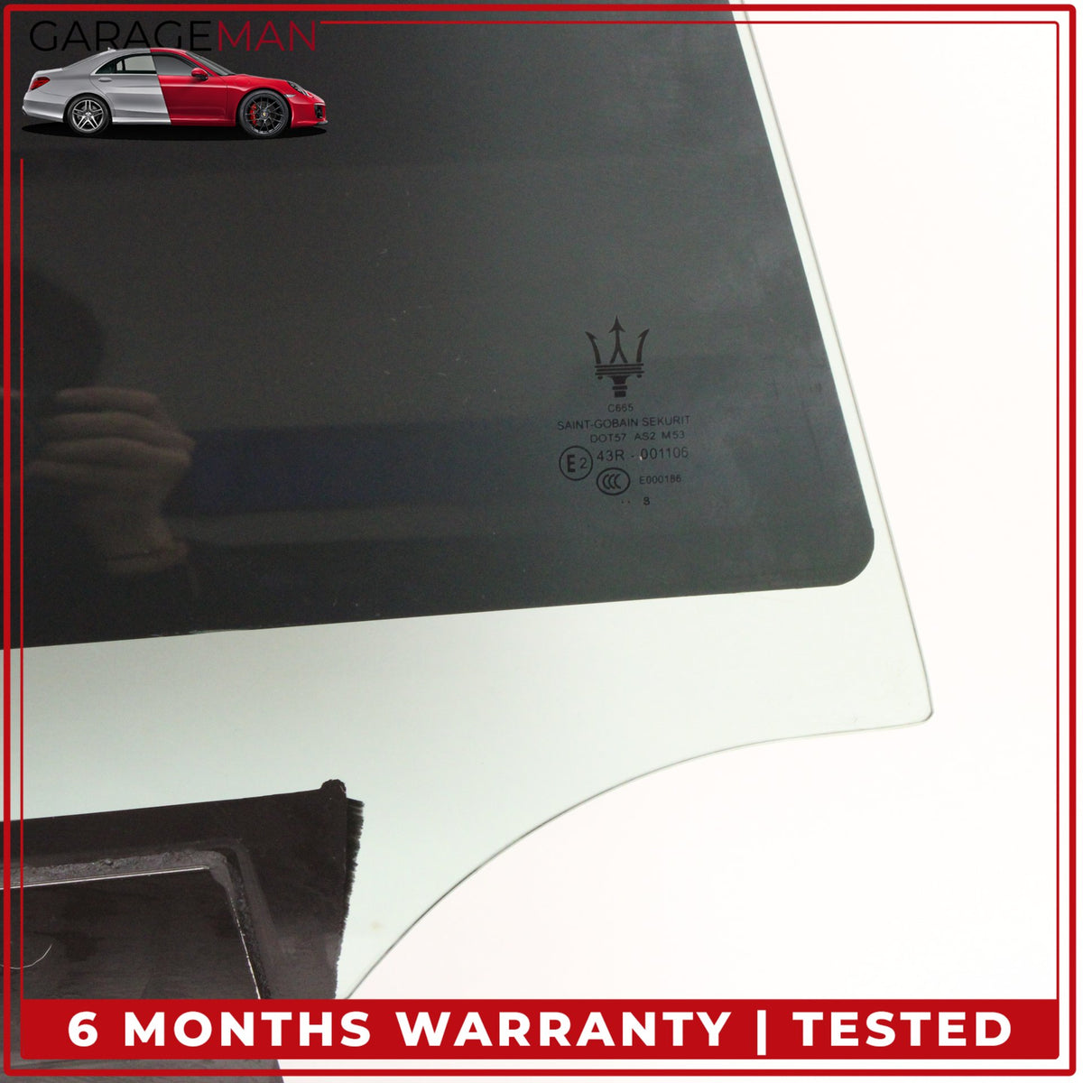 2014-2022 Maserati Ghibli M157 Rear Right Passenger Side Door Window Glass OEM