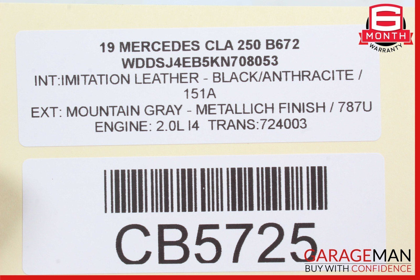 14-20 Mercedes W177 CLA250 GLA250 Dashboard Glove Box Storage Compartment OEM
