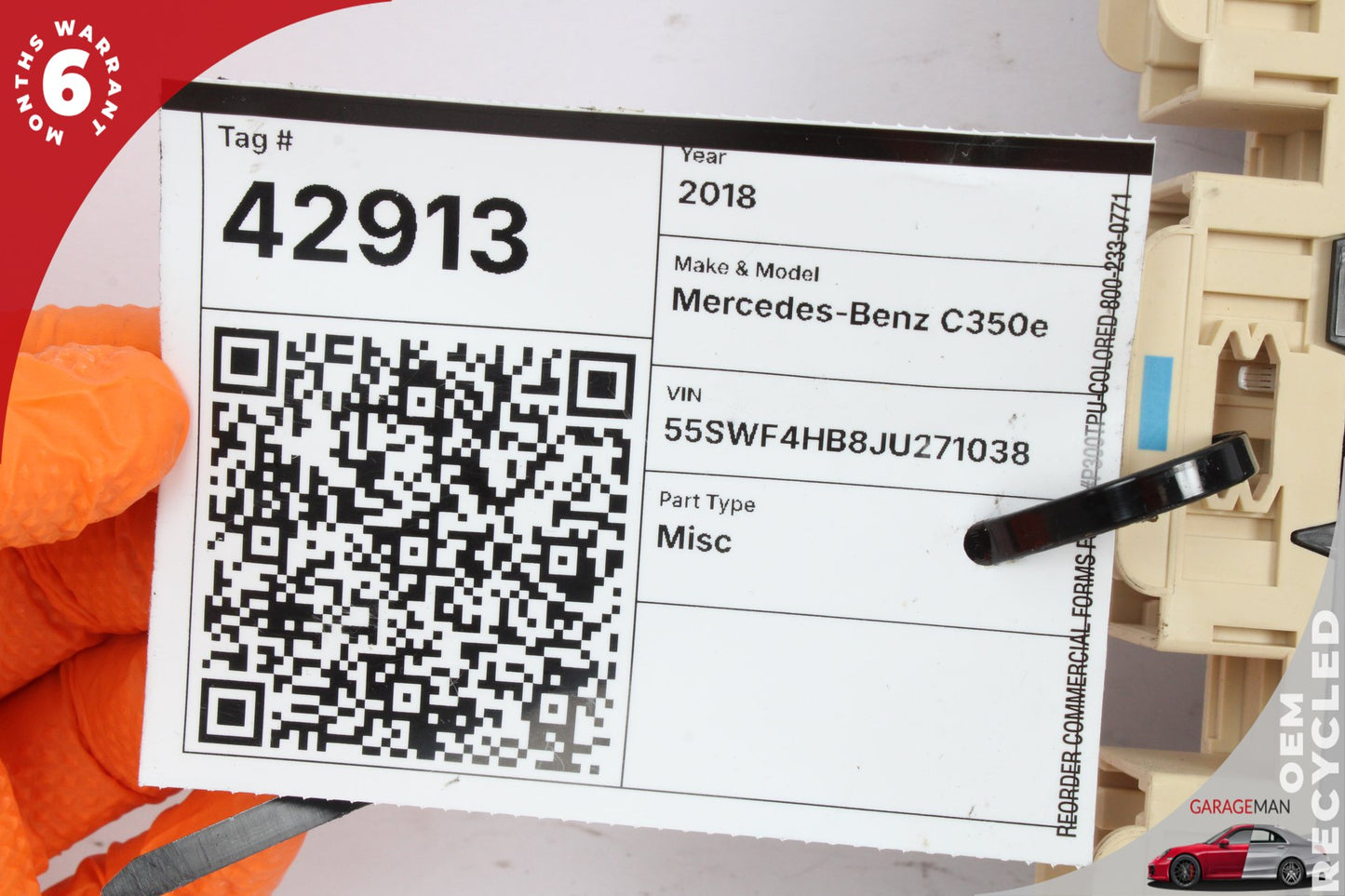2018 Mercedes-Benz C350e W205 Sedan Front Left Seat Control Module 2059005122 OEM