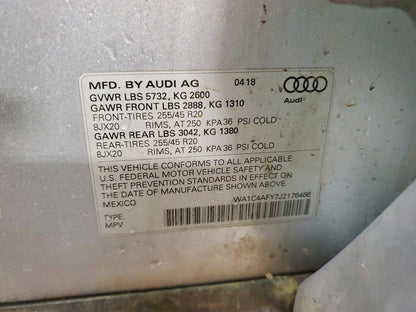 Parting Out- 2018 Audi SQ5 FY- 104