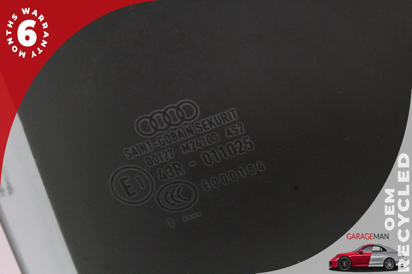 2017-2024 Audi A4 S4 Rear Left Driver Side Door Window Glass 8W5845205 OEM