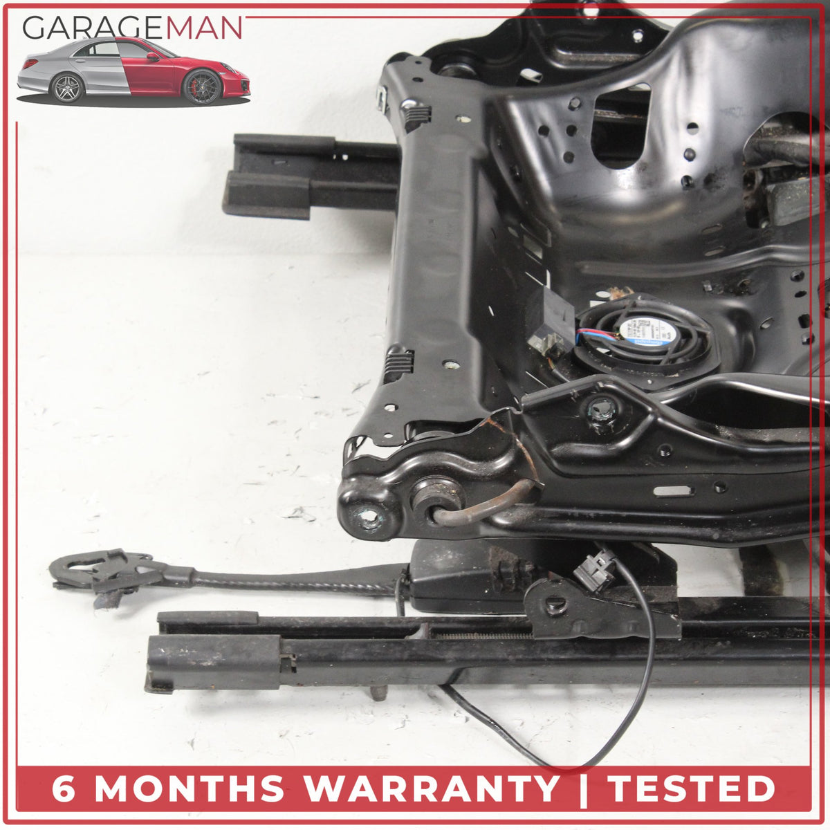 2012-2018 Audi A7 Front Left Driver Side Seat Track Rail Frame w/ Motor OEM