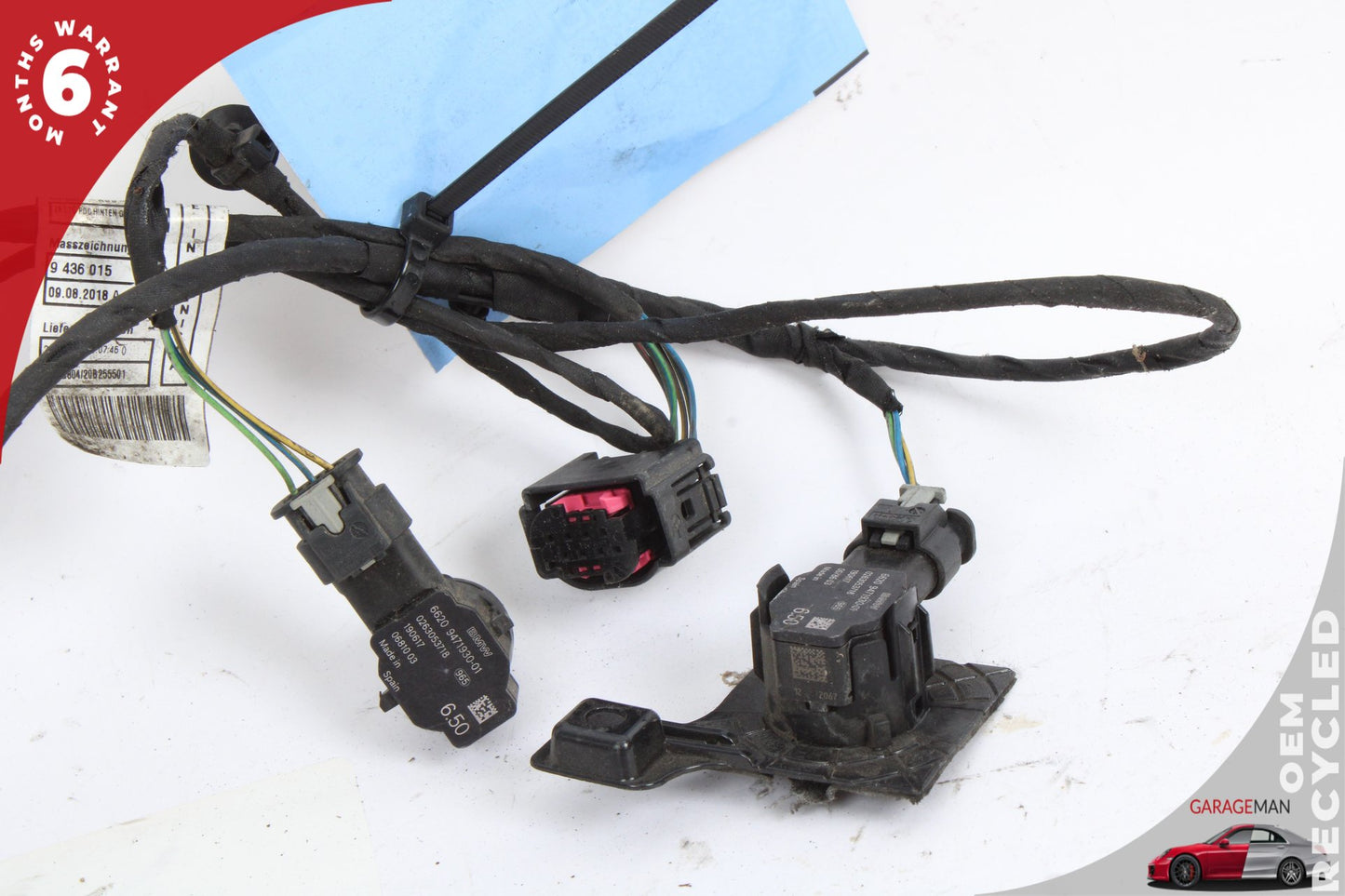 2019-2024 BMW 330i G20 Sedan Front Bumper Parking Sensor Wire Harness 0263053718