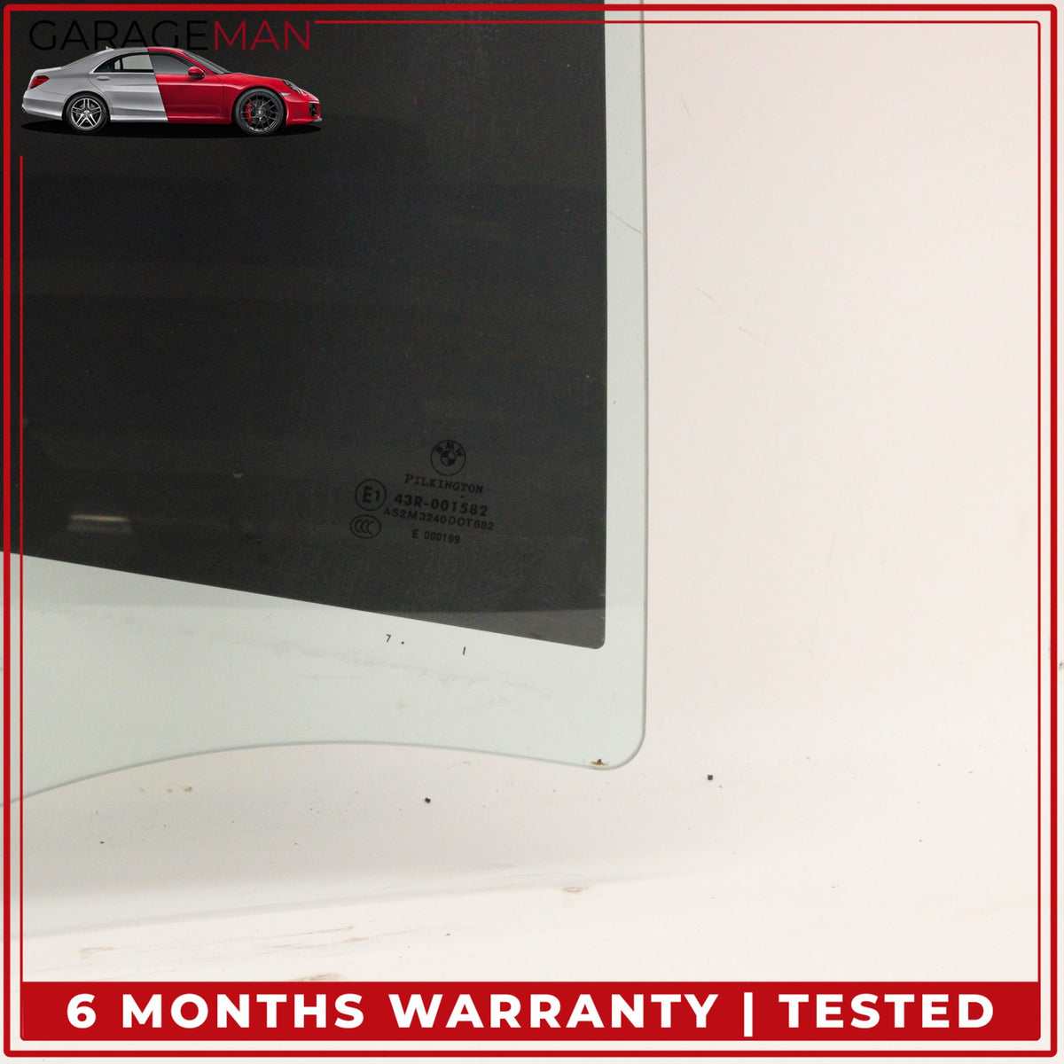 2006-2011 BMW 335i E90 Rear Right Door Window Glass 7060268 OEM