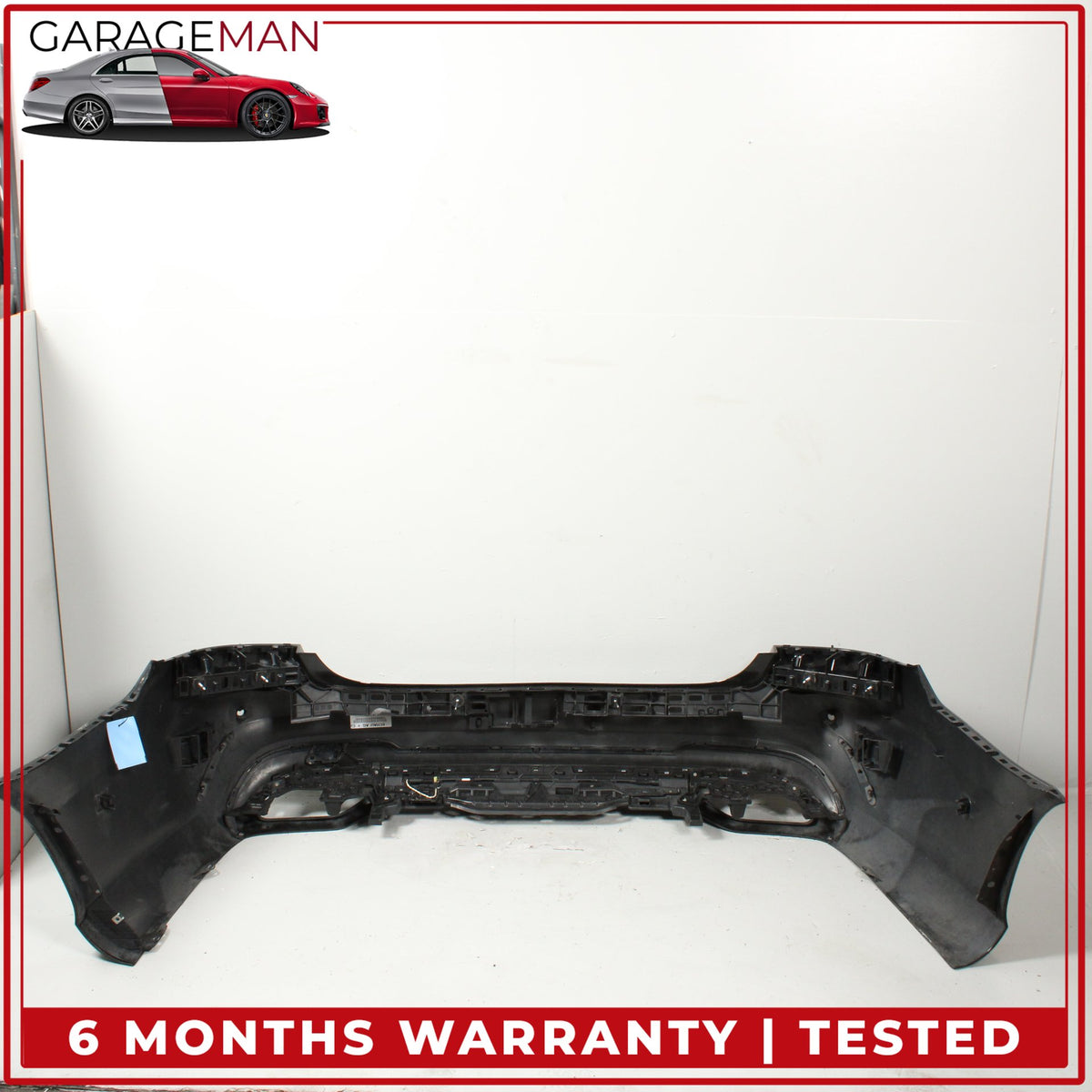 2014-2016 Mercedes W212 E400 E350 Sedan Rear Bumper Cover Black 2128853438 OEM