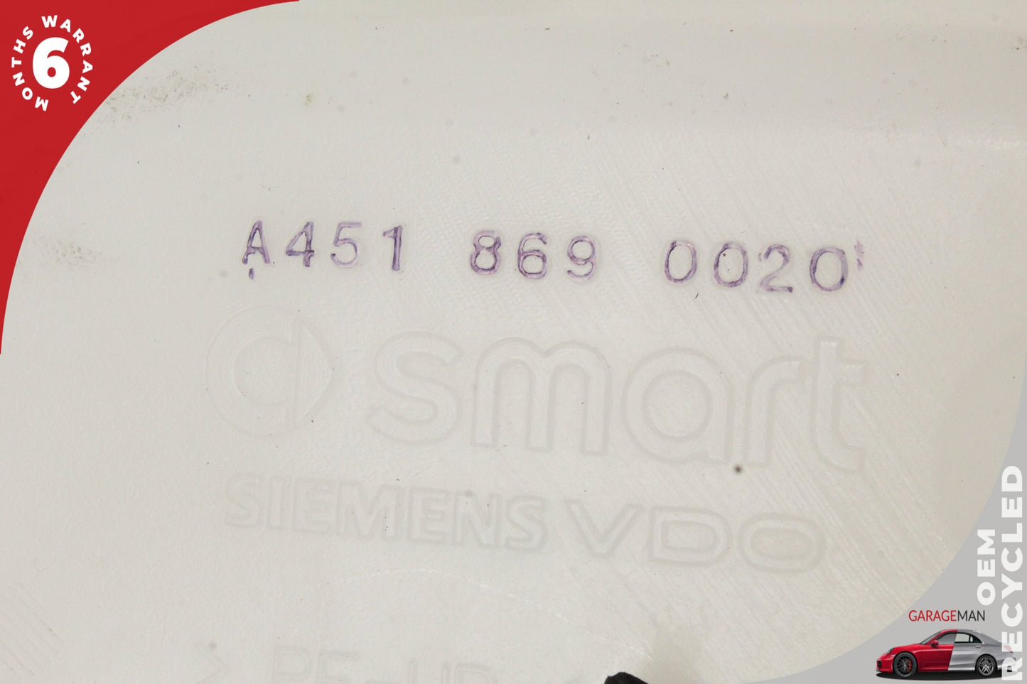 2008-2015 Smart Fortwo 451 Windshield Washer Fluid Reservoir 4518690020 OEM