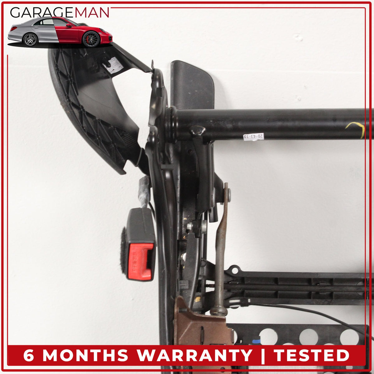 2017-2023 BMW 530e G30 Front Left Side Lower Seat Track Frame Rail w/ Motors OEM