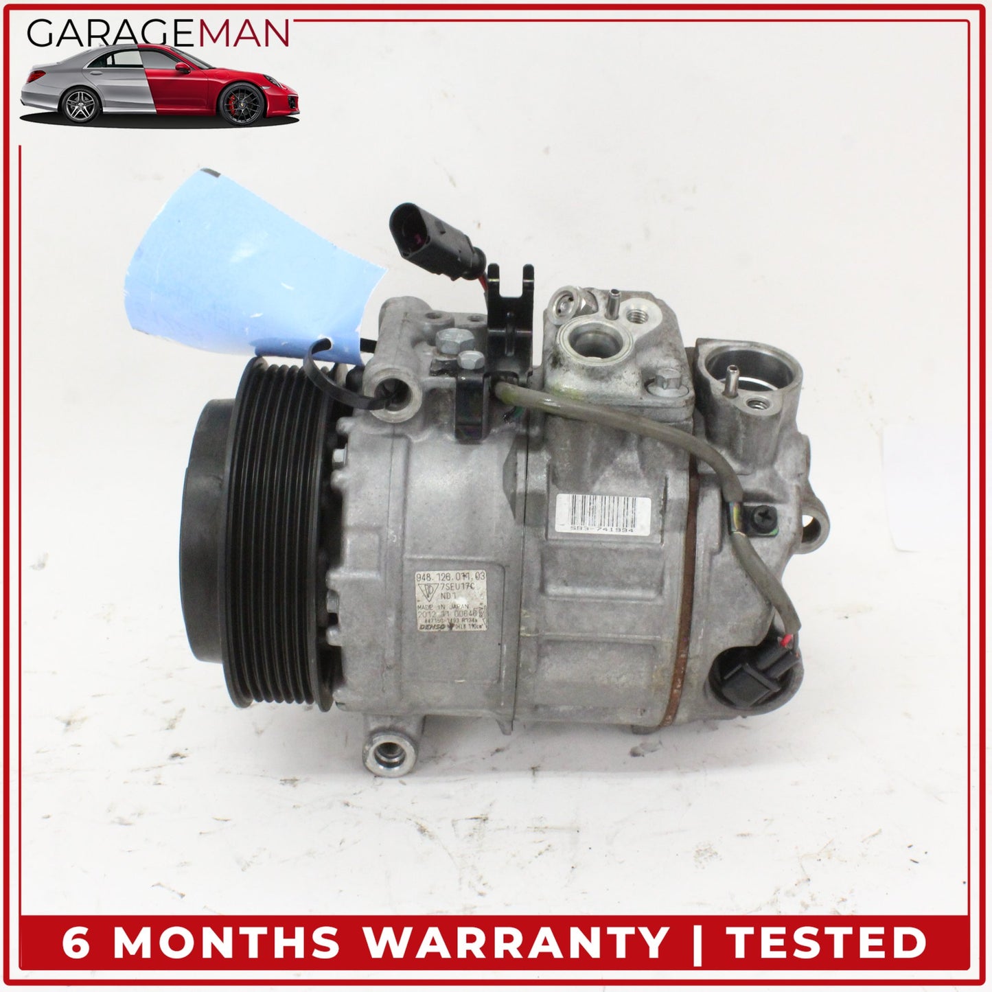 2010-2013 Porsche Panamera 970 AC A/C Air Conditioning Compressor OEM