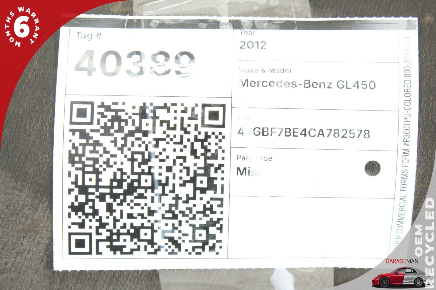 2006-2019 Mercedes X166 GL450 GLS550 ML550 Rear Left or Right Air Bag Shock OEM