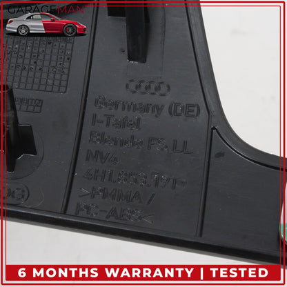 2011-2018 Audi A8 Center Console Dashboard Speedometer Trim Cover Panel Set OEM