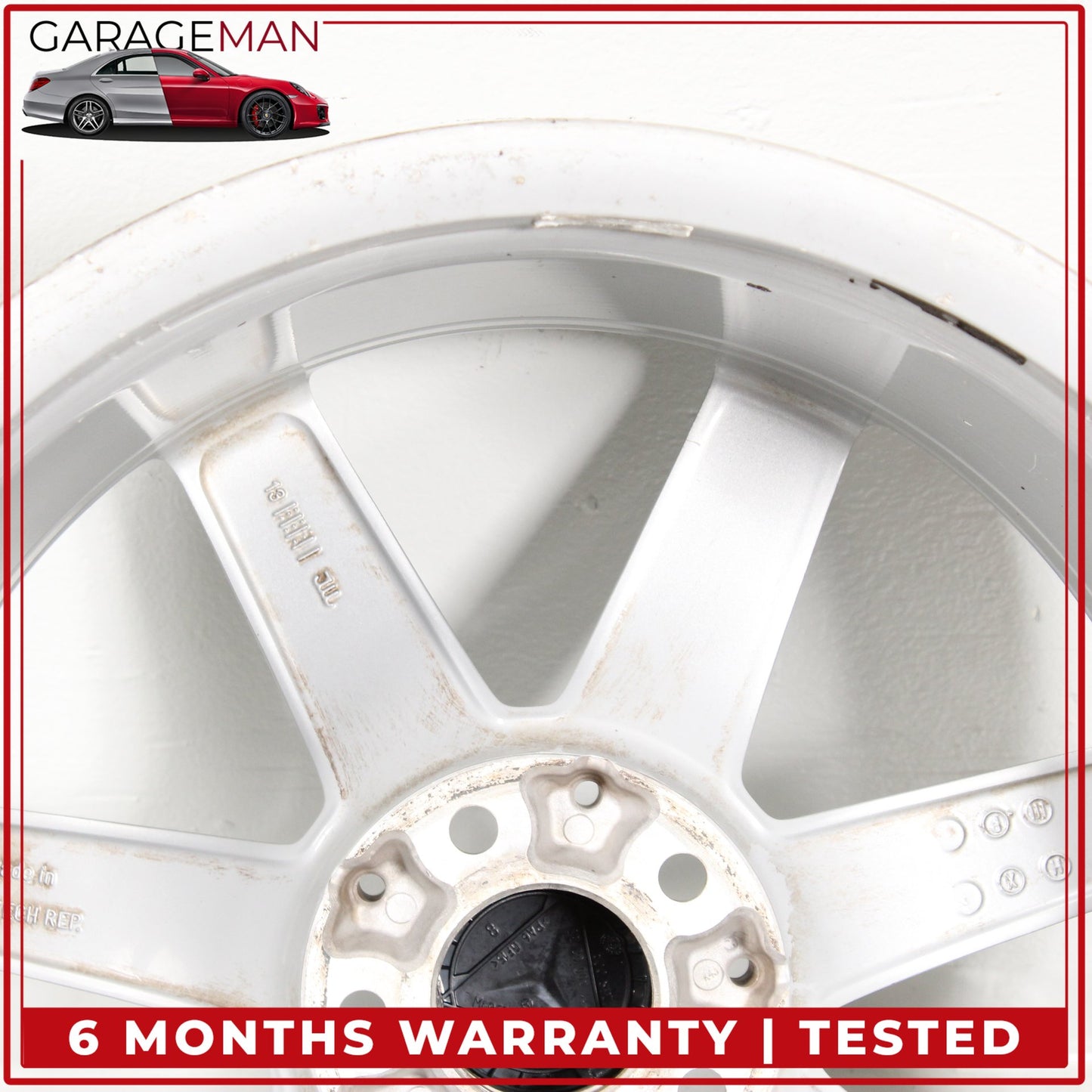 2012-2015 Mercedes W204 C250 Rear 7 Spoke Wheel Rim 8.5JX18H2ET54 2044019902 OEM