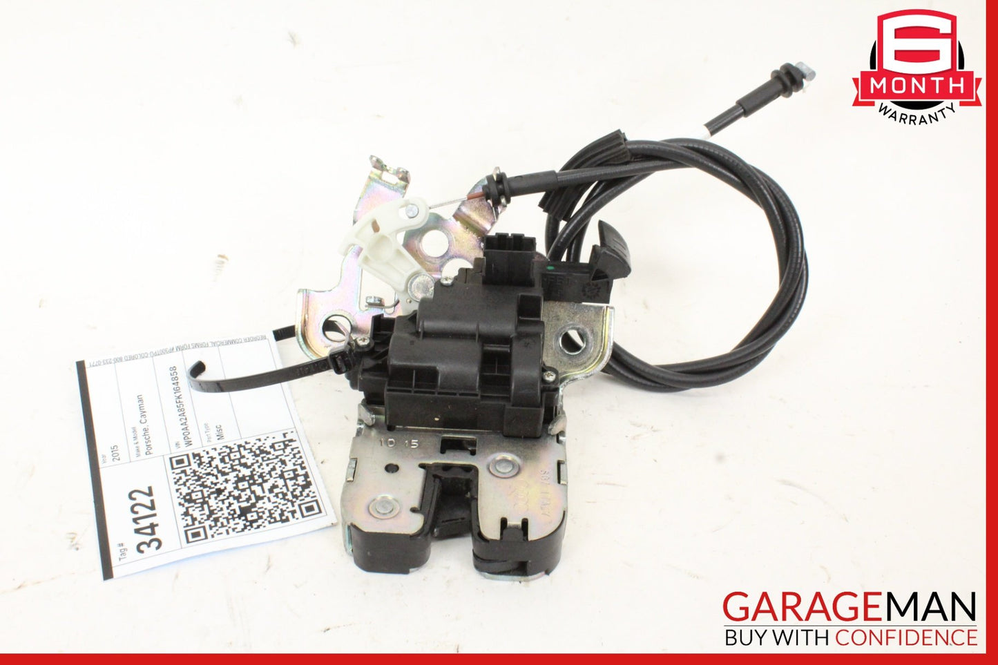 2012-2018 Porsche Cayman 981 Trunk Lid Latch Lock Actuator 8R0827505 OEM