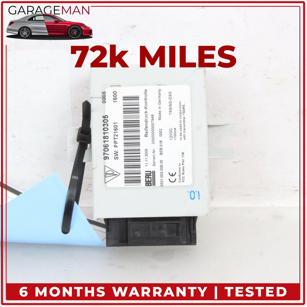 2010-2013 Porsche Panamera 970 TPMS Tire Pressure Monitor Sensor Module OEM